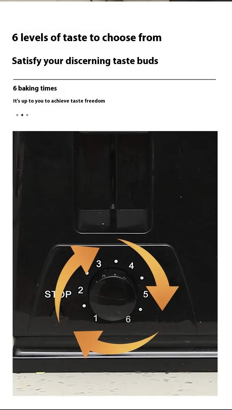 เครื่องทำขนมปัง ตู้อบเช้าแบบโฮมทูสเตอร์ เครื่องเดียว ปิ้งสองด้าน - Image 4